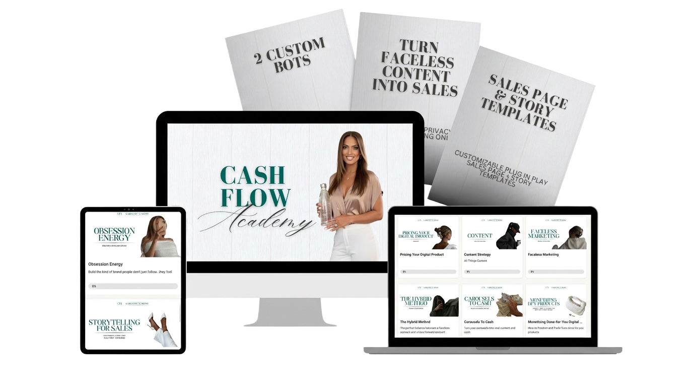 Cash Flow Academy Course + Community product mockup